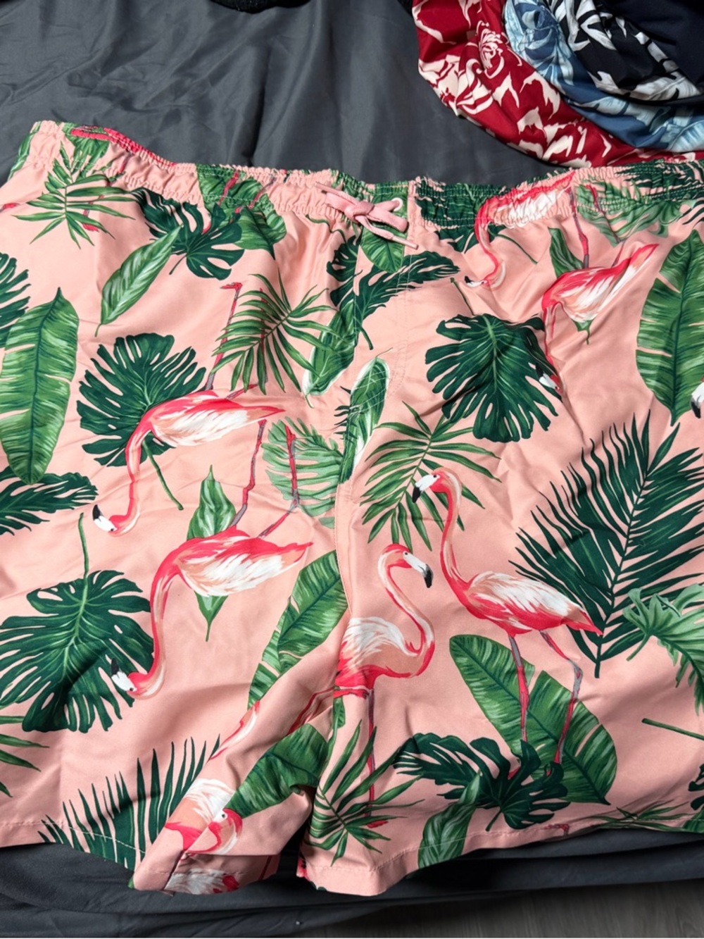 Tropical Flamingo Print Swim Shorts - Pink & Green Old Navy Men’s 4XL